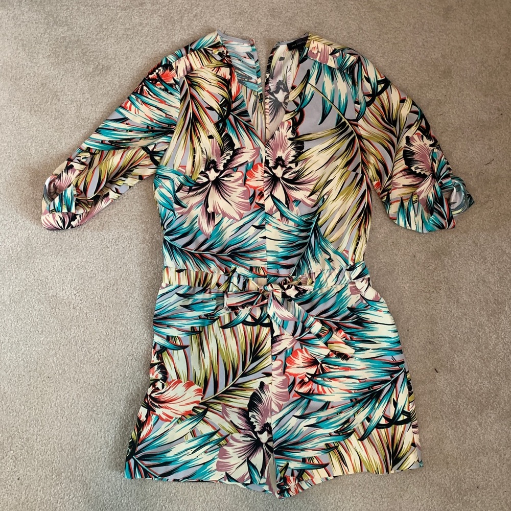 Tropical Print Romper